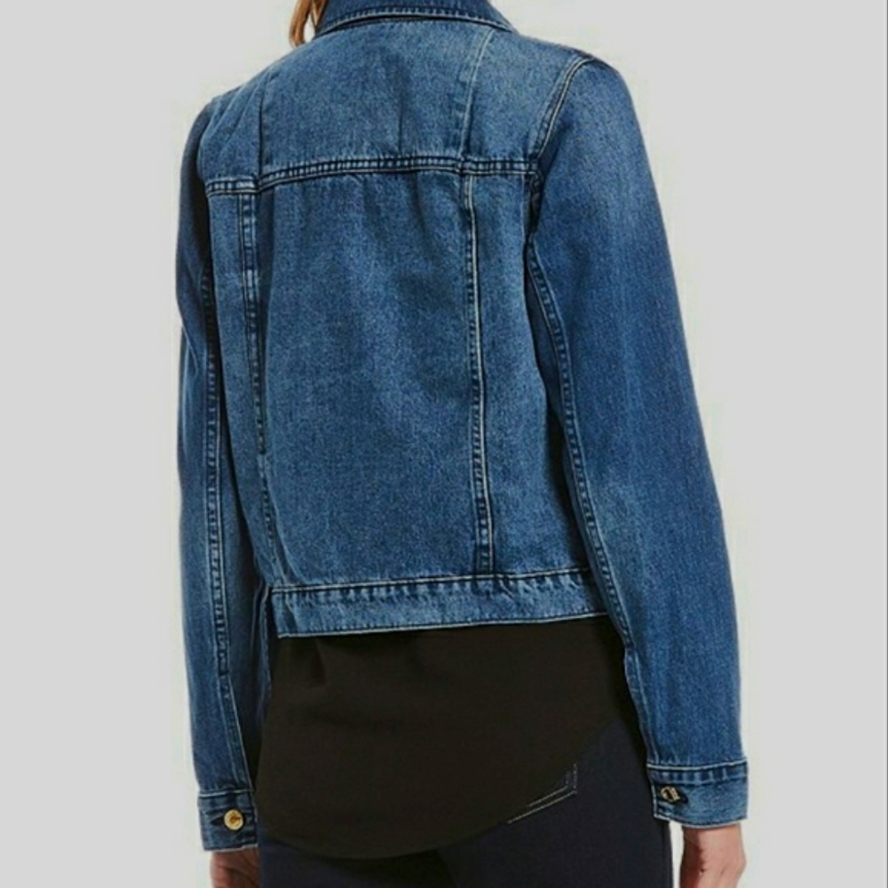 Michael Kors Classic Cotton Denim Jacket - Picture 3 of 16
